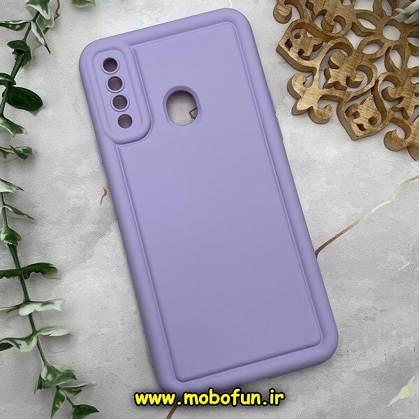 قاب گوشی Galaxy A20S سامسونگ سیلیکونی ژله ای پافر PC پفکی یاسی کد 604