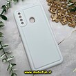 قاب گوشی Galaxy A20S سامسونگ سیلیکونی ژله ای پافر PC پفکی سفید کد 608