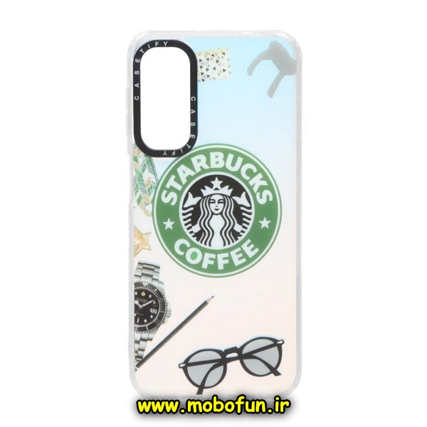 قاب گوشی Galaxy A24 4G سامسونگ طرح اسپرت SPORT ضد ضربه هولوگرامی کیستیفی CASETIFY طرح استارباکس STARBUCKS کد 360