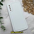قاب گوشی Galaxy A30S - Galaxy A50S - Galaxy A50 سامسونگ سیلیکونی ژله ای پافر PC پفکی سفید کد 1105