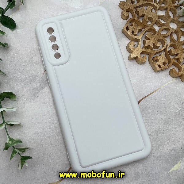 قاب گوشی Galaxy A30S - Galaxy A50S - Galaxy A50 سامسونگ سیلیکونی ژله ای پافر PC پفکی سفید کد 1105