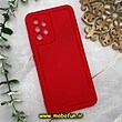 قاب گوشی Galaxy A32 4G سامسونگ سیلیکونی ژله ای پافر PC پفکی قرمز کد 1055