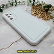 قاب گوشی Galaxy A34 5G سامسونگ سیلیکونی ژله ای پافر PC پفکی سفید کد 528