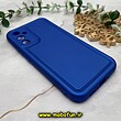 قاب گوشی Galaxy A34 5G سامسونگ سیلیکونی ژله ای پافر PC پفکی آبی کاربنی کد 529