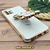 قاب گوشی Galaxy A51 سامسونگ طرح ژله ای خرگوشی استندشو مای کیس گلد لاین دور طلایی محافظ لنز دار سفید کد 940