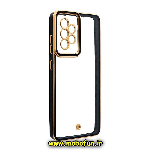 قاب گوشی Galaxy A52 4G - Galaxy A52 5G - Galaxy A52S سامسونگ طرح الکتروپلیتینگ ژله ای شفاف اورجینال محافظ لنز دار مشکی کد 1250