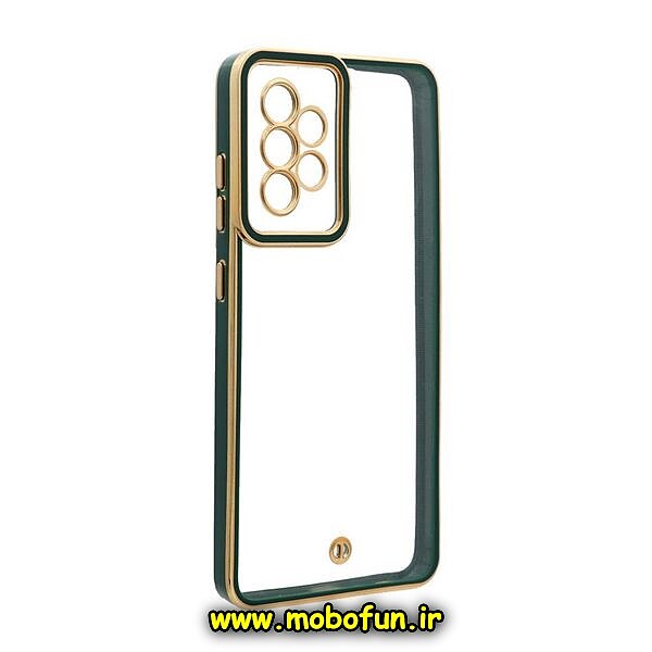 قاب گوشی Galaxy A52 4G - Galaxy A52 5G - Galaxy A52S سامسونگ طرح الکتروپلیتینگ ژله ای شفاف اورجینال محافظ لنز دار سبز کد 1251