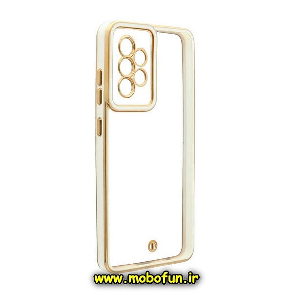 قاب گوشی Galaxy A52 4G - Galaxy A52 5G - Galaxy A52S سامسونگ طرح الکتروپلیتینگ ژله ای شفاف اورجینال محافظ لنز دار سفید کد 1252