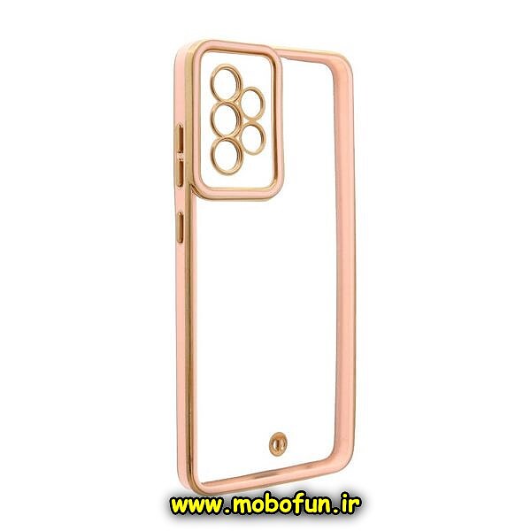 قاب گوشی Galaxy A52 4G - Galaxy A52 5G - Galaxy A52S سامسونگ طرح الکتروپلیتینگ ژله ای شفاف اورجینال محافظ لنز دار گلبهی کد 1253