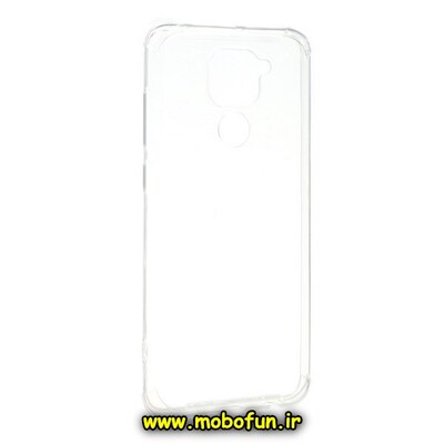 قاب گوشی Redmi Note 9 4G - Redmi 10X 4G شیائومی طرح ژله ای شفاف بی رنگ ایربگ دار کپسولی محافظ لنز دار کد 548