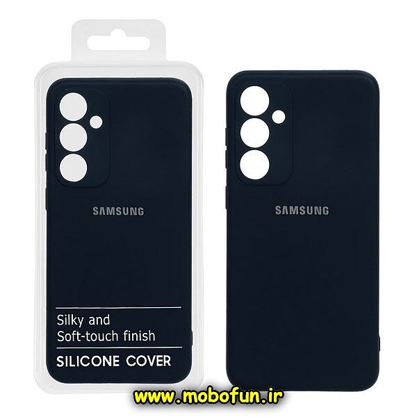 قاب گوشی Galaxy S23 FE سامسونگ سیلیکونی های کپی زیربسته محافظ لنز دار سرمه ای تیره کد 4