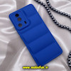 قاب گوشی Xiaomi 13 Lite شیائومی سیلیکون ژله ای پافر PC زیر بسته محافظ لنز دار آبی کاربنی کد 54
