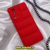 قاب گوشی Xiaomi 13 Lite شیائومی سیلیکون ژله ای پافر PC زیر بسته محافظ لنز دار قرمز کد 55