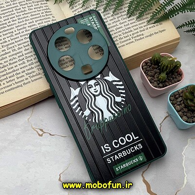 قاب گوشی Xiaomi 13 Ultra شیائومی ضد ضربه کرکره ای محافظ لنزدار طرح استارباکس STARBUCKS کد 4