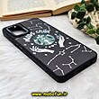 قاب گوشی Galaxy A12 - Galaxy M12 سامسونگ پشت گلس آینه ای CASETIFY طرح استارباکس STARBUCKS مات محافظ لنزدار مشکی کد 1460