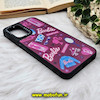 قاب گوشی Galaxy A04S - Galaxy A13 4G - Galaxy M13 4G - Galaxy M23 5G - Galaxy F23 5G سامسونگ پشت گلس آینه ای CASETIFY طرح باربی Barbie مات محافظ لنزدار مشکی کد 817