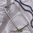 قاب گوشی Galaxy A14 4G - Galaxy A14 5G سامسونگ طرح پشت طلق شیشه ای شفاف اورجینال برند FASHION CASE نقره ای کد 667