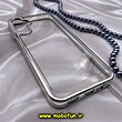قاب گوشی Galaxy A14 4G - Galaxy A14 5G سامسونگ طرح پشت طلق شیشه ای شفاف اورجینال برند FASHION CASE نقره ای کد 667