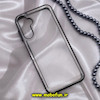 قاب گوشی Galaxy A14 4G - Galaxy A14 5G سامسونگ طرح پشت طلق شیشه ای شفاف اورجینال برند FASHION CASE مشکی کد 668