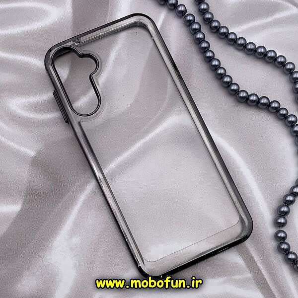 قاب گوشی Galaxy A14 4G - Galaxy A14 5G سامسونگ طرح پشت طلق شیشه ای شفاف اورجینال برند FASHION CASE مشکی کد 668