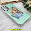 قاب گوشی Galaxy A14 4G - Galaxy A14 5G سامسونگ ضد ضربه هولوگرامی یانگ کیت Unique Case طرح دخترونه کد 685