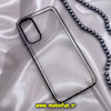 قاب گوشی Galaxy A24 4G سامسونگ طرح پشت طلق شیشه ای شفاف اورجینال برند FASHION CASE بنفش کد 373