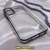 قاب گوشی Galaxy A24 4G سامسونگ طرح پشت طلق شیشه ای شفاف اورجینال برند FASHION CASE بنفش کد 373