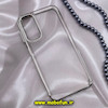 قاب گوشی Galaxy A24 4G سامسونگ طرح پشت طلق شیشه ای شفاف اورجینال برند FASHION CASE نقره ای کد 374