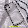 قاب گوشی Galaxy A24 4G سامسونگ طرح پشت طلق شیشه ای شفاف اورجینال برند FASHION CASE مشکی کد 375