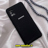 قاب گوشی Galaxy A31 سامسونگ سیلیکونی های کپی زیربسته محافظ لنز دار مشکی کد 641