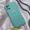 قاب گوشی Galaxy A31 سامسونگ سیلیکونی های کپی زیربسته محافظ لنز دار سبزآبی کد 644