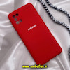 قاب گوشی Galaxy A31 سامسونگ سیلیکونی های کپی زیربسته محافظ لنز دار قرمز کد 646
