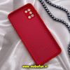 قاب گوشی Galaxy A31 سامسونگ سیلیکونی های کپی زیربسته محافظ لنز دار قرمز کد 646
