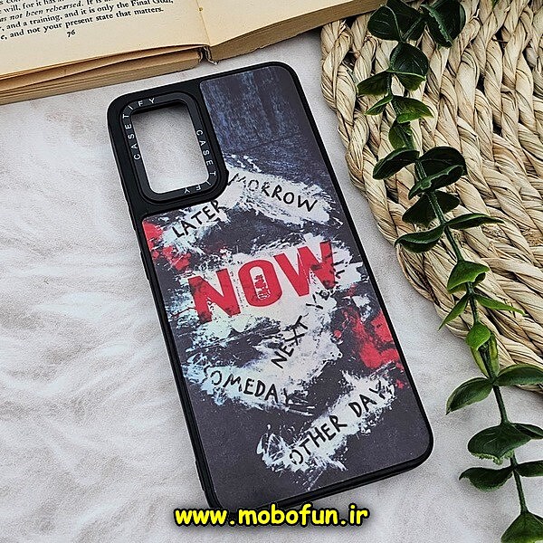 قاب گوشی Galaxy A32 4G سامسونگ پشت گلس آینه ای CASETIFY طرح اسپرت SPORT مات محافظ لنزدار مشکی کد 1068