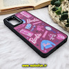 قاب گوشی Galaxy A32 4G سامسونگ پشت گلس آینه ای CASETIFY طرح باربی Barbie مات محافظ لنزدار مشکی کد 1072
