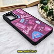 قاب گوشی Galaxy A32 4G سامسونگ پشت گلس آینه ای CASETIFY طرح باربی Barbie مات محافظ لنزدار مشکی کد 1072