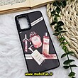 قاب گوشی Galaxy A32 4G سامسونگ پشت گلس آینه ای CASETIFY طرح ادکلن لاکچری مات محافظ لنزدار مشکی کد 1074