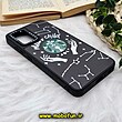 قاب گوشی Galaxy A32 4G سامسونگ پشت گلس آینه ای CASETIFY طرح استارباکس STARBUCKS مات محافظ لنزدار مشکی کد 1076