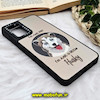 قاب گوشی Galaxy A32 4G سامسونگ پشت گلس آینه ای CASETIFY طرح سگ هاسکی کیوت مات محافظ لنزدار مشکی کد 1077