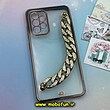 قاب گوشی Galaxy A52 4G - Galaxy A52 5G - Galaxy A52S سامسونگ طرح الکتروپلیتینگ ژله ای شفاف اورجینال دستبندی کارتیر محافظ لنز دار سبز تیره کد 1267