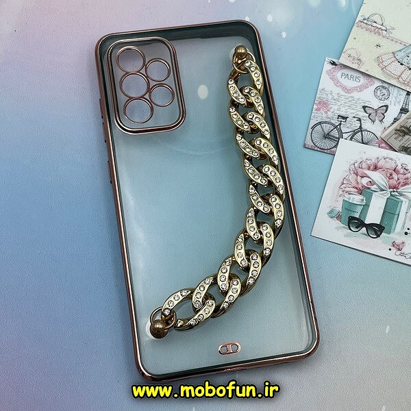 قاب گوشی Galaxy A52 4G - Galaxy A52 5G - Galaxy A52S سامسونگ طرح الکتروپلیتینگ ژله ای شفاف اورجینال دستبندی کارتیر محافظ لنز دار سبز تیره کد 1267