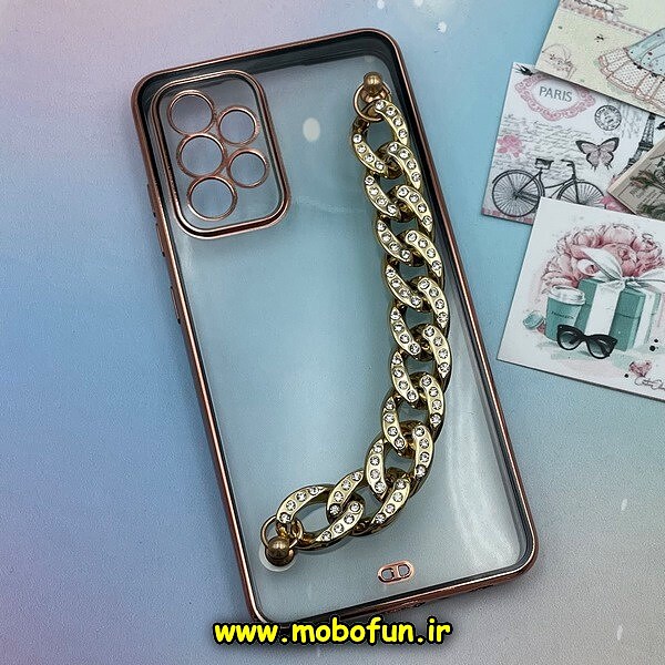قاب گوشی Galaxy A52 4G - Galaxy A52 5G - Galaxy A52S سامسونگ طرح الکتروپلیتینگ ژله ای شفاف اورجینال دستبندی کارتیر محافظ لنز دار مشکی کد 1268