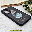 قاب گوشی Galaxy A54 5G سامسونگ پشت گلس آینه ای CASETIFY طرح خرسی تدی مات محافظ لنزدار مشکی کد 680