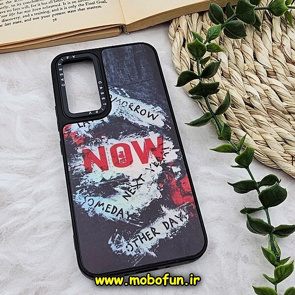 قاب گوشی Galaxy A54 5G سامسونگ پشت گلس آینه ای CASETIFY طرح اسپرت SPORT مات محافظ لنزدار مشکی کد 684