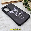قاب گوشی Galaxy A54 5G سامسونگ پشت گلس آینه ای CASETIFY طرح گرگ خشمگین مات محافظ لنزدار مشکی کد 690