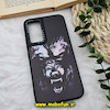 قاب گوشی Galaxy A54 5G سامسونگ پشت گلس آینه ای CASETIFY طرح گرگ خشمگین مات محافظ لنزدار مشکی کد 690