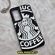 قاب گوشی Galaxy A54 5G سامسونگ طرح سیلیکونی هارد سه بعدی برجسته محافظ لنزدار استارباکس STARBUCKS کد 692