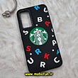 قاب گوشی Galaxy A54 5G سامسونگ طرح سیلیکونی هارد سه بعدی برجسته محافظ لنزدار استارباکس STARBUCKS کد 694