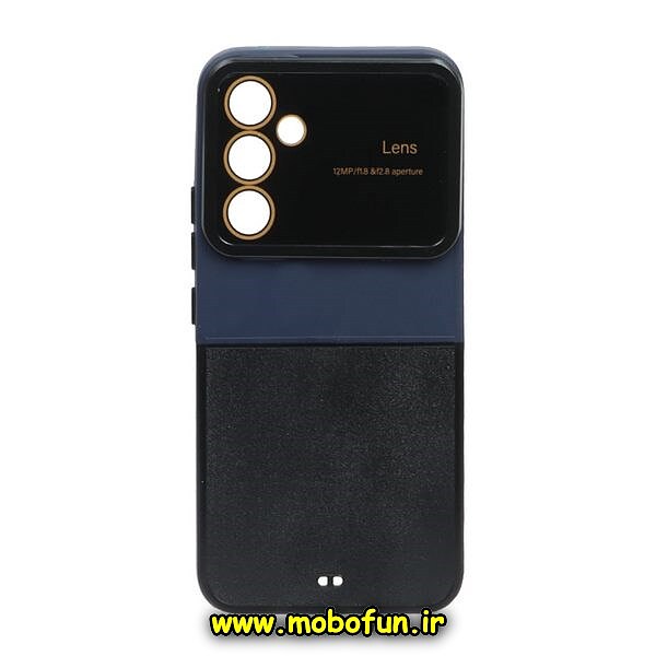 کیف گوشی Galaxy A54 5G سامسونگ طرح دو رنگ Camera Lens سرمه ای مشکی محافظ لنز دار کد 704