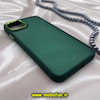قاب گوشی iPhone 11 Pro Max آیفون پشت مات متال کیس دور سیلیکونی سبز تیره کد 662